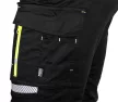 NEO Láthatósági munkásnadrág Mix&Match, 1. oszt., 240g/m2, külső zsebek, profilozott térdbetét, fek.-sárga, XXL (81-795-XXL)