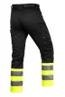 NEO Láthatósági munkásnadrág Mix&Match, 1. oszt., 240g/m2, külső zsebek, profilozott térdbetét, fek.-sárga, XXXL (81-795-XXXL)