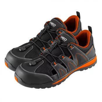   NEO Munkacipő, nyitott, S1 SRA, fémmentes, kompozit lábújvédő, 41 (82-079-41)