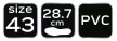 NEO Gumicsizma, PVC, általános, csúszásmentes talp, 43 (82-902-43)