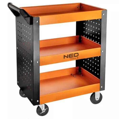 NEO Nyitott műhelykocsi, 3 polcos, 630x390x830mm, teherbírás:120kg, szerszámkocsi (84-229)