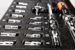 NEO Dugókulcskészlet 1/4", 19db, 4-14mm, műhelykocsitálcával (84-237)
