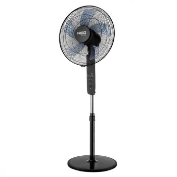   NEO Álló ventilátor 45W, átmérő 40cm, 3 sebességfokozat, forgó, távirányitó, időzités, 3 üzemmód (90-002)
