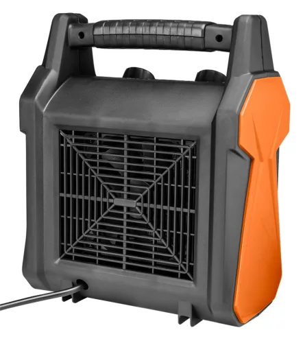 NEO Ipari PTC Elektromos Kerámia Hősugárzó 3 kw, termosztát, levehető fogantyú, borulásvédelem,210 m3/h (90-061)