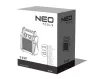 NEO Ipari PTC Elektromos Kerámia Hősugárzó 3 kw, termosztát, levehető fogantyú, borulásvédelem,210 m3/h (90-061)