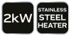 NEO Ipari Elektormos hősugárzó termosztáttal 2kW, ipari,szabadonálló,253 m3/h (90-065)