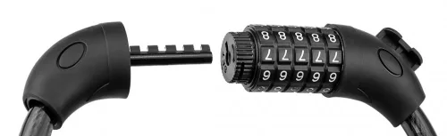 NEO Kerékpárzár, számzáras, 120cm, 12mm, vázra rögzíthető (91-007)