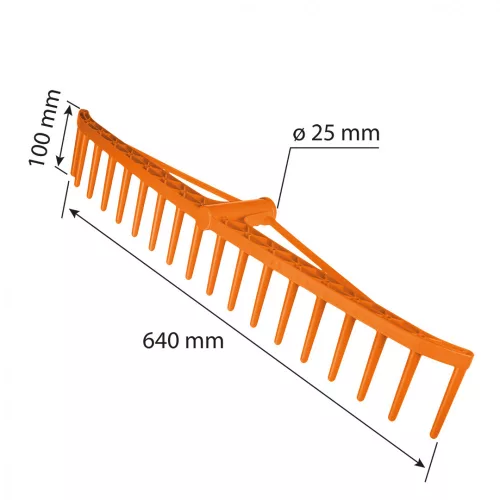 NEO Gereblye, műanyag, 640x100mm (95-044)