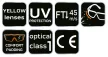 NEO Védőszemüveg, polifoam porvédő peremmel, sárga lencsékkel, F osztályú ellenállósági osztályú (97-521)