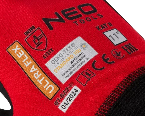 NEO Munkakesztyű, Ultraflex, nylon-spandex, polimetilnitril (hab) bevonattal, 4131X, 11 (97-622-11)