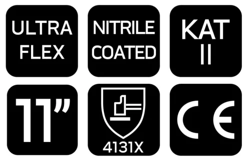 NEO Munkakesztyű, Ultraflex, nylon-spandex, polimetilnitril (hab) bevonattal, 4131X, 11 (97-622-11)