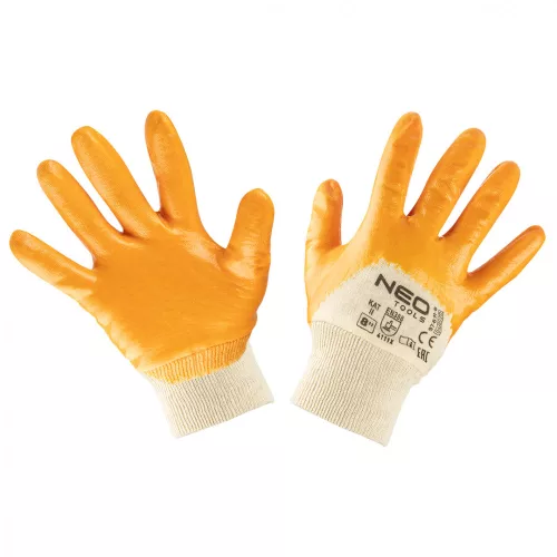 NEO Munkakesztyű, nitril bevonatú polyester, 4111X, méret: 8 (97-631-8)