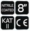 NEO Munkakesztyű, nitril bevonatú polyester, 4111X, méret: 8 (97-631-8)
