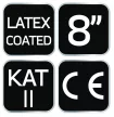 NEO Munkakesztyű, latexbevonatú polyester, 3131X, méret: 8 (97-641-8)