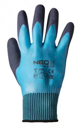 NEO Munkakesztyű, latex bevonatú poliészter (2 rétegű), 3141X, 11" (97-643-11)