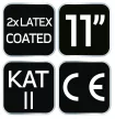 NEO Munkakesztyű, latex bevonatú poliészter (2 rétegű), 3141X, 11" (97-643-11)