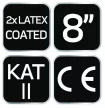 NEO Munkakesztyű, latexbevonatú polyester(2 rétegű), 3141X, méret: 8 (97-643-8)
