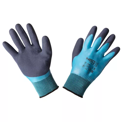 NEO Munkakesztyű, latexbevonatú polyester(2 rétegű), 3141X, méret: 9 (97-643-9)