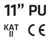 VERTO Munkakesztyű, kertész kesztyű, PU bevonat, 3131X, 11", légáteresztő felsőrész (97H139)