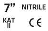 VERTO Kertész kesztyű, nitril bevonat, virágmintás, 7", légáteresztő felsőrész (97H140)