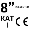 VERTO Kertész kesztyű, poliészter, virágmintás, 8" (97H147)
