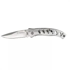   TOPEX Összecsukható kés retesszel, 8cm penge, teljes 185mm (98Z105)