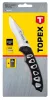 TOPEX Összecsukható kés retesszel, 8cm penge, összecsukott 113mm (98Z107)