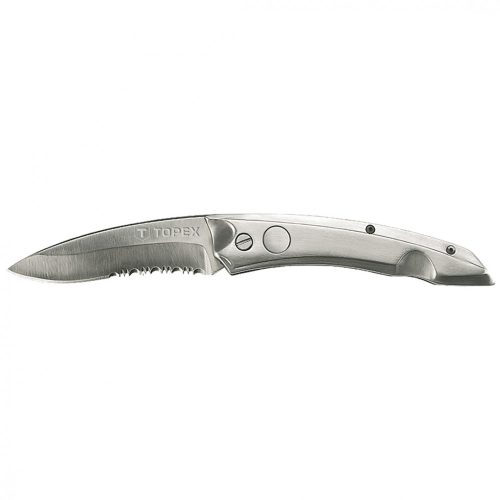 TOPEX Összecsukható kés retesszel, 8cm penge, teljes 205mm (98Z110)