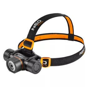   NEO Fejlámpa + zseblámpa 2az1-ben, tölthető, USB 2000lum CREExHP50.2 LED, 20W (99-029)
