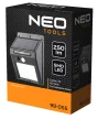 NEO Napelemes fali reflektor 20 SMD LED 200lum, mozgásérzékelő (99-055)