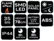 NEO Kerti napelemes állólámpa, SMD LED, Láng effektus, 1W (99-057)