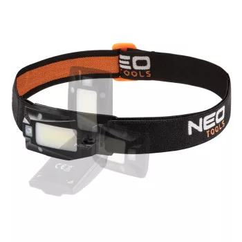   NEO Fejlámpa, tölthető USB 180lum COB LED + mozgásérzékelővel (99-069)