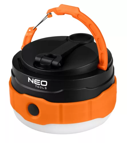 NEO Akkus 3az1-ben Kempinglámpa/zseblámpa/powerbank, 500lm, 3,7V/2000mAh, USB és kézi tekerődinamós töltés (99-118)