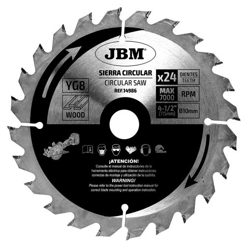 JBM Körfűrészlap 24T 115mm Fához A 60011-hez (JBM-14986)