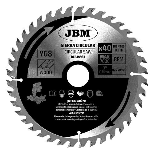 JBM Körfűrészlap 40T 185mm Fához A 60022-höz (JBM-14987)