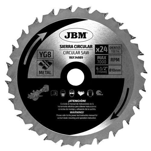 JBM Körfűrészlap 24T 115mm Fémhez A 60011-hez (JBM-14989)