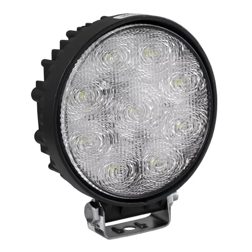 JBM Munkalámpa járművekhez és munkagépekhez, kerek LED, 27 W, 1450 lm, 10–40 V, IP68 (52303)
