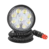 JBM Munkafényszóró kerek házzal, koncentrált LED fénnyel, 1450 lm, 27 W, 10–40 V, IP68 (52569)