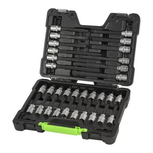 JBM Torx bitfej dugókulcs készlet 1/2”, T20–T70, 32 részes (52605)