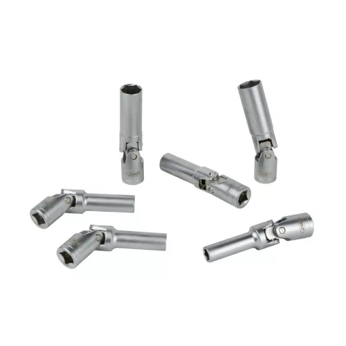 JBM Izzítógyertya kulcs készlet csuklós fejjel, 3/8”, 8–16 mm, 6 részes (52691)