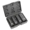 JBM Kerékőr csavar kiszedő gépi dugókulcs készlet 1/2”, 17–22 mm, 4 részes (53197)
