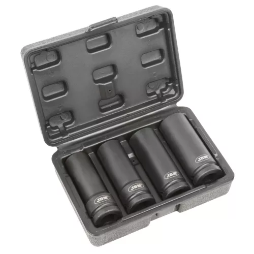 JBM Kerékőr csavar kiszedő gépi dugókulcs készlet 1/2”, 17–22 mm, 4 részes (53197)