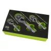 JBM Mini racsnis hajtószár készlet 1/4”, 3/8” és 1/2”, 3 részes (53671)