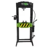 JBM Műhelyprés hidraulikus, 30 t, 150 mm löket, kézi és lábpedálos működtetéssel (53684)