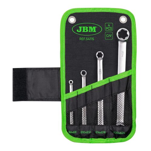 JBM 4 részes Lapos Torx Kulcs Készlet Textilzsákban (JBM-54115)