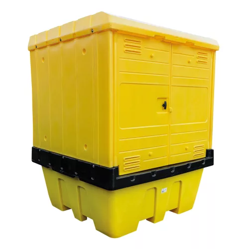 JBM IBC tartály tároló védőburkolat 2500 kg, 1000 l tartályhoz vagy 4 hordóhoz (54498)