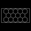JBM Hexagon LED mennyezeti műhelyvilágítás szett, 615 W, 83 640 lm, 2435 × 4845 mm (54805)