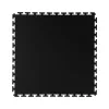 JBM Műhelypadló burkolólap PVC-ből, fekete, 500 × 500 × 6 mm, 15 t/m² felületi terhelhetőség (55044)
