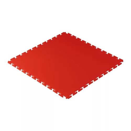 JBM Műhelypadló burkolólap PVC-ből, piros, 500 × 500 × 6 mm, 15 t/m² felületi terhelhetőség (55047)