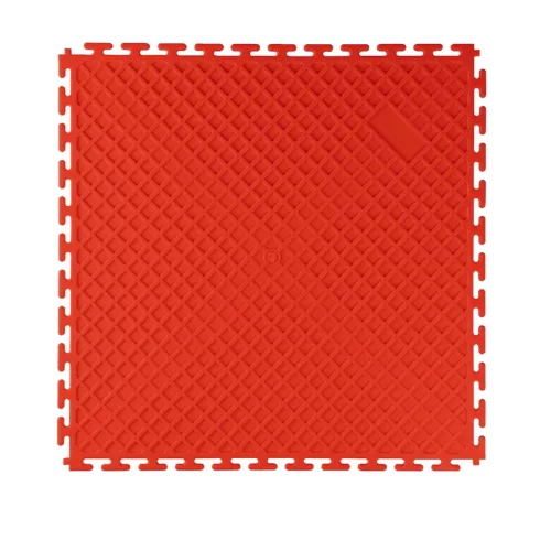 JBM Műhelypadló burkolólap PVC-ből, piros, 500 × 500 × 6 mm, 15 t/m² felületi terhelhetőség (55047)